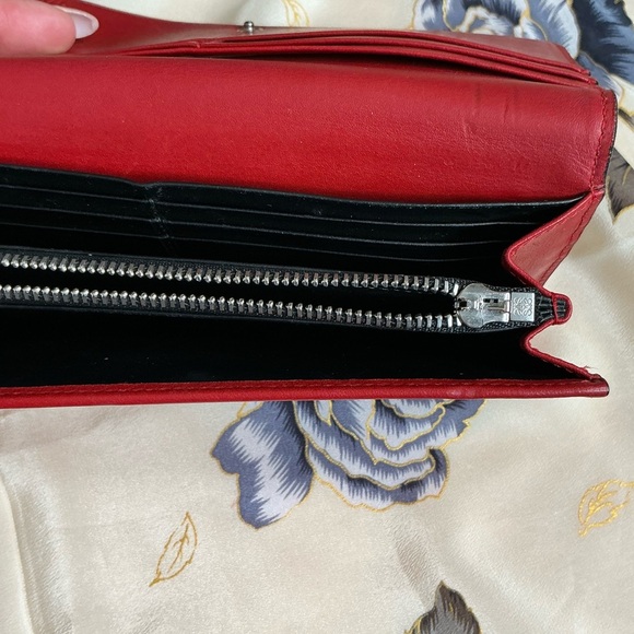 Loewe Red Leather Wallet - Picture 8 of 9